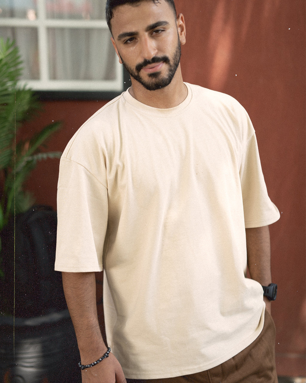 Premium Oversized Beige T-Shirt