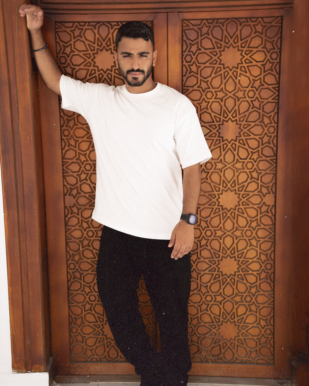 Minimal Outfit Set – White T-Shirt & Black Pants