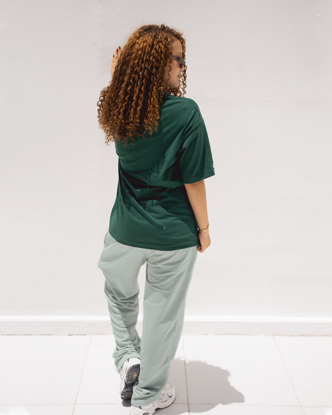Olive Green T-Shirt & Mint Green Pants Set