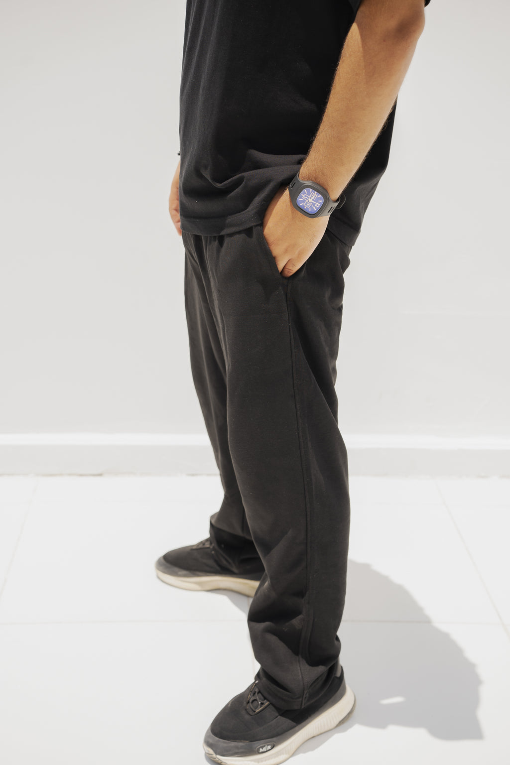 DRIZZ  Sweatpants – Deep Black (Washed Black)