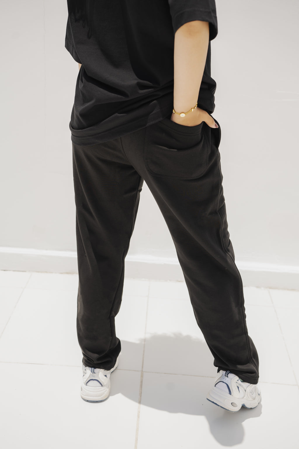 DRIZZ  Sweatpants – Deep Black (Washed Black)