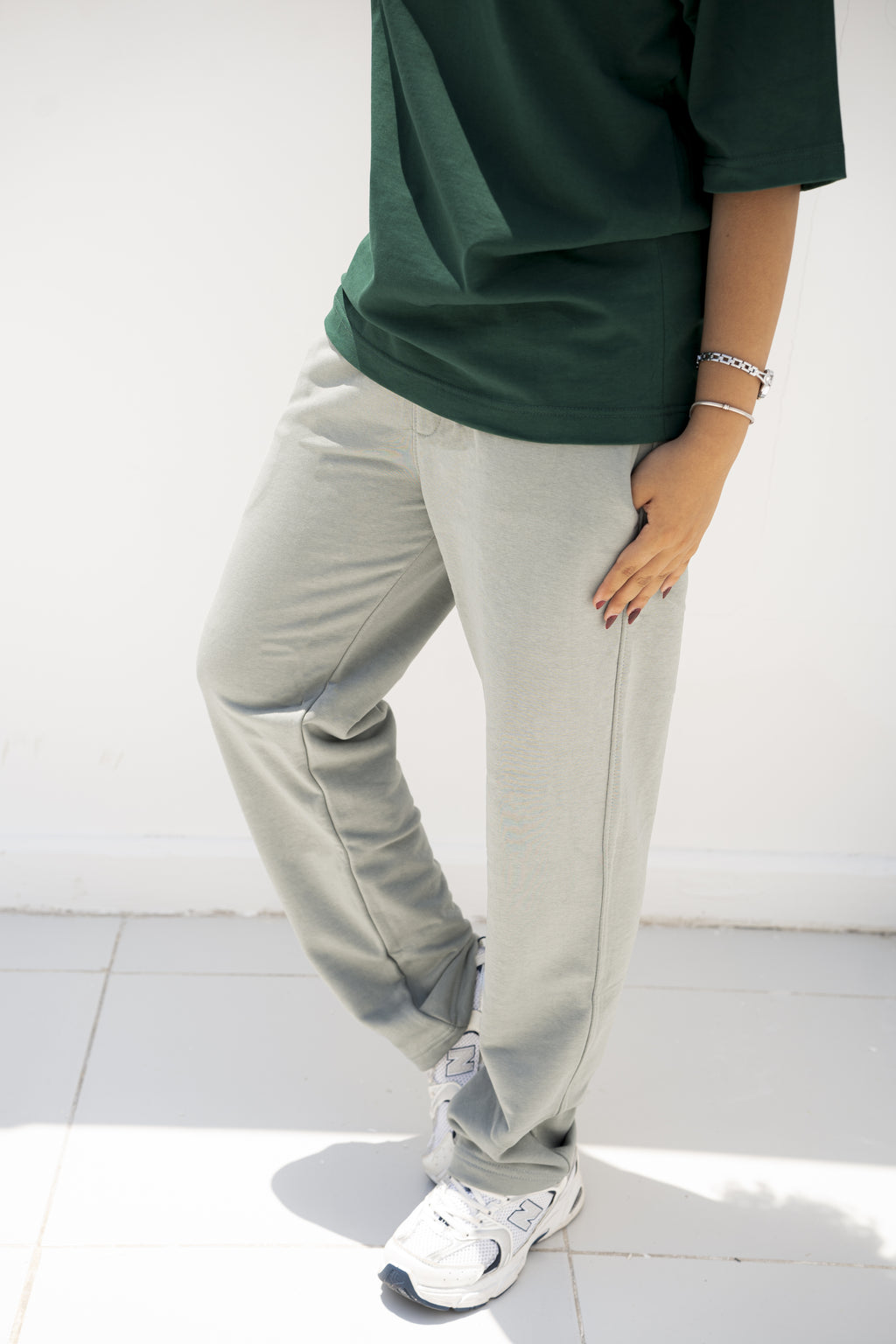 DRIZZ  Sweatpants – Light Gray (Vintage Wash)