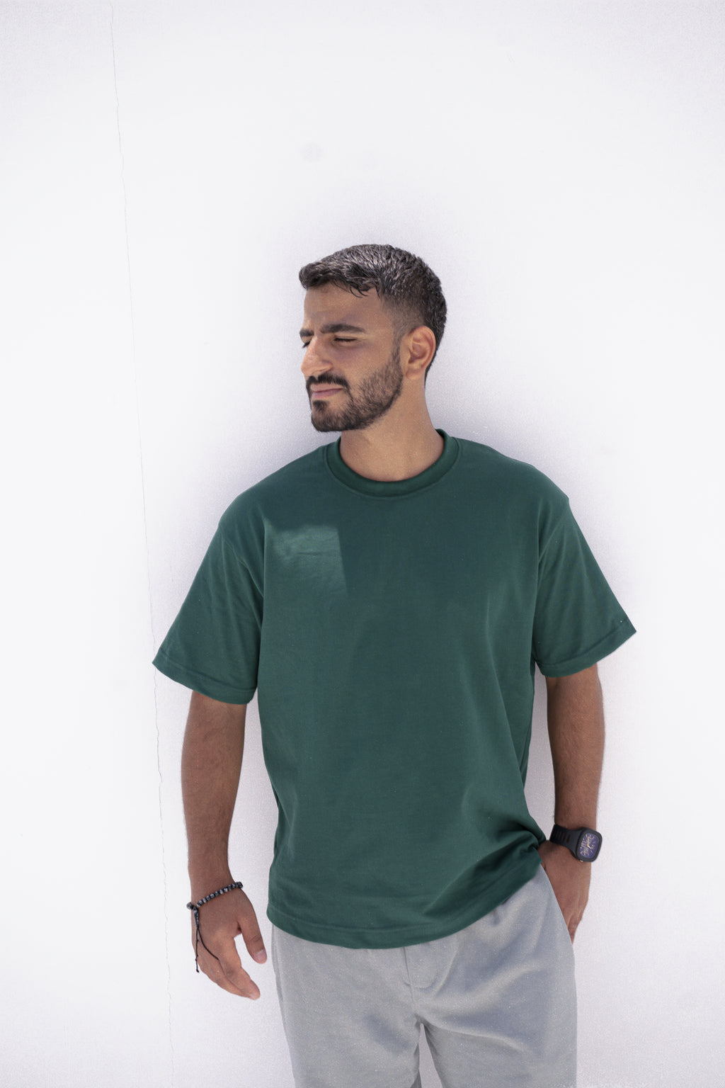 Premium Oversized Olive Green T-Shirt