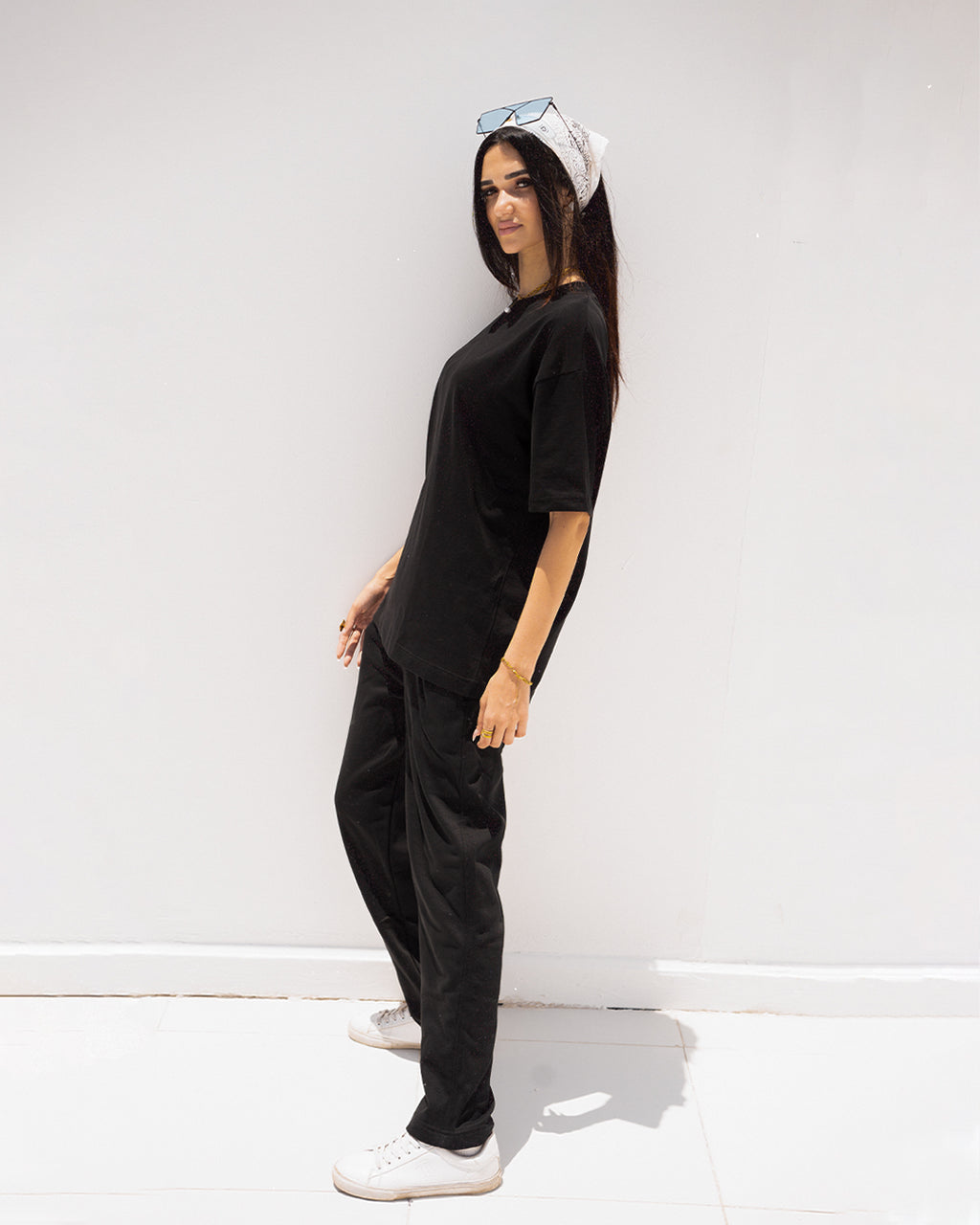 Classic All-Black Outfit Set – T-Shirt & Pants